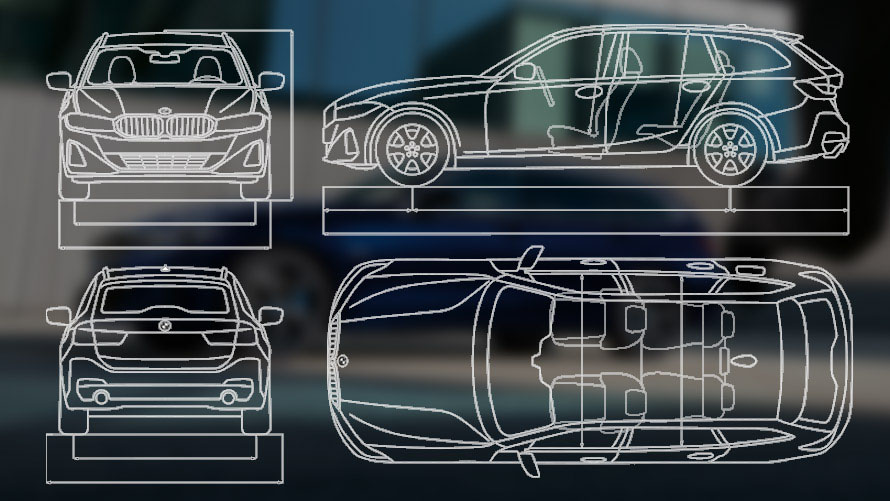 DANE TECHNICZNE - BMW 3 TOURING.